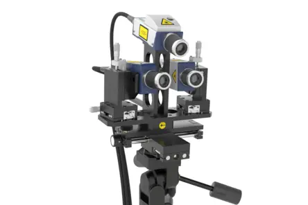 使用VibroFlex TriMount激光振动计进行灵活的3D振动测试