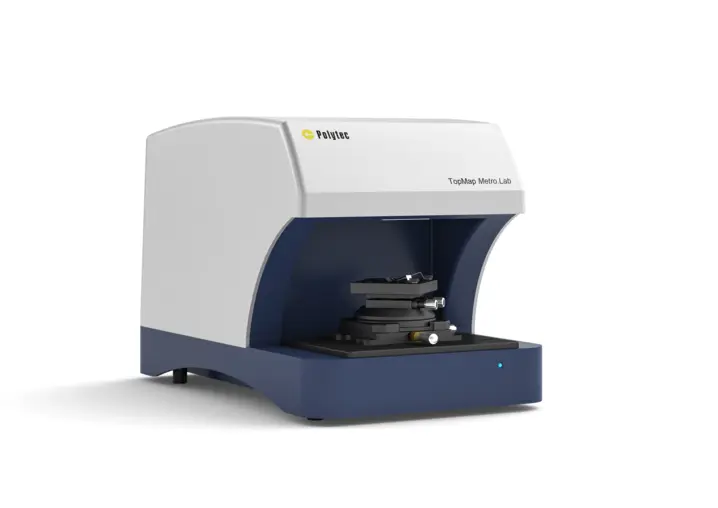 Polytec TopMap Metro.Lab large-area optical profiler for high-precision, non-contact surface metrology and spot-check measurements.