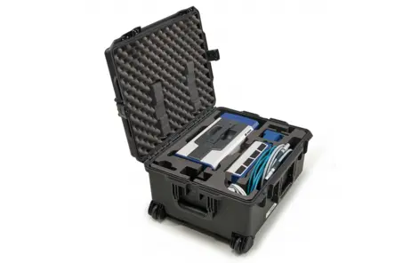 VibroScan QTec 便携于箱中,随时相伴。